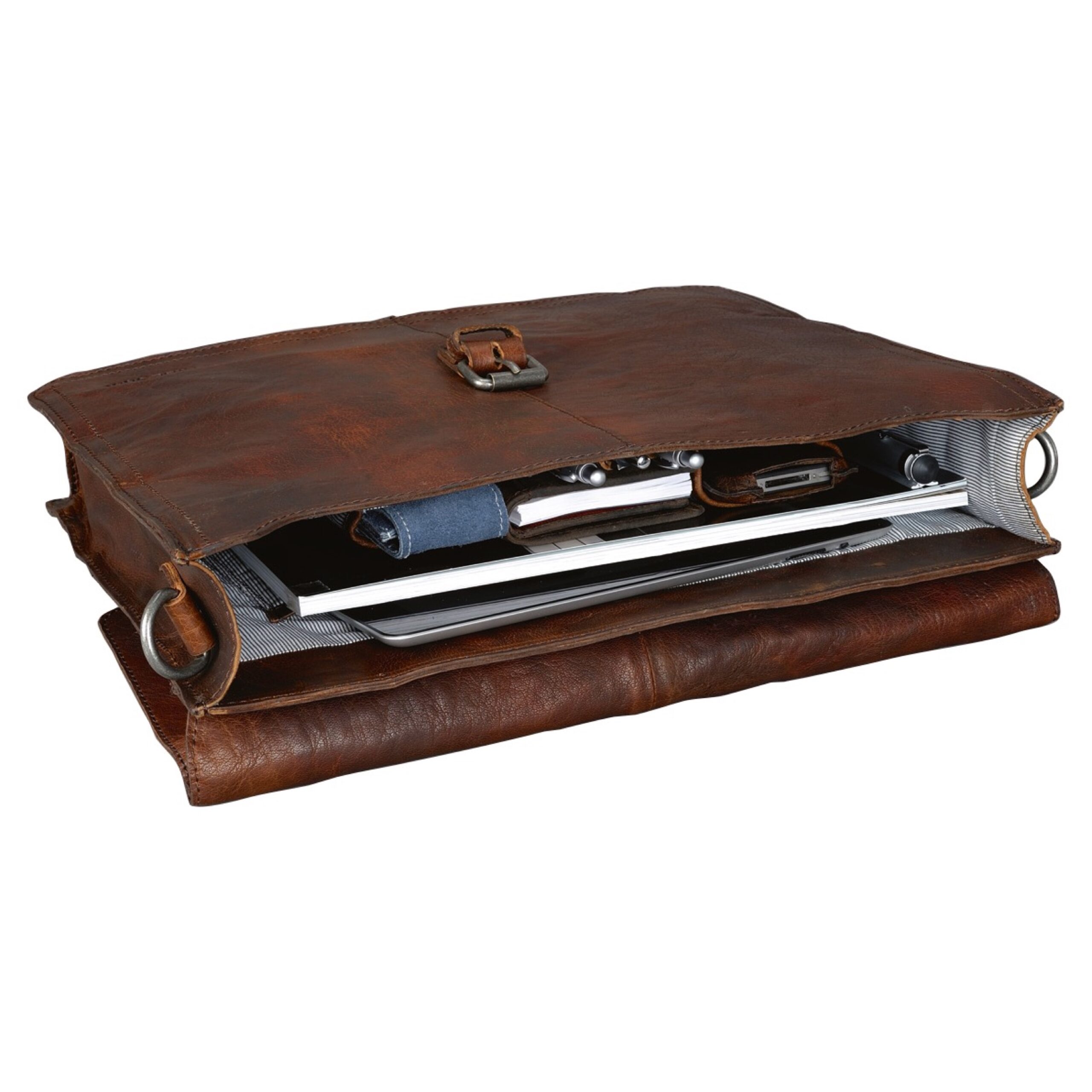 Alumaxx JAYDEN Businesstasche Aktentasche braun Leder