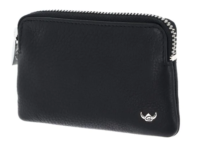 Golden Head Capri Zipped Key Case Schlüsselmäppchen Schwarz Leder