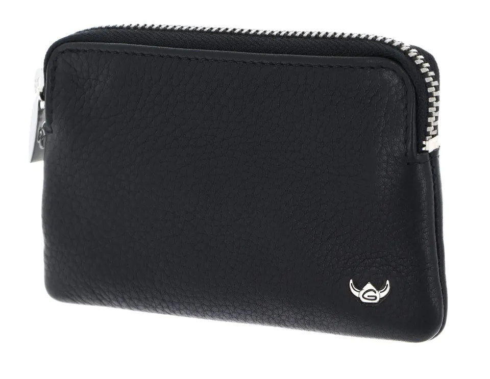 Golden Head Capri Zipped Key Case Schlüsselmäppchen Schwarz Leder