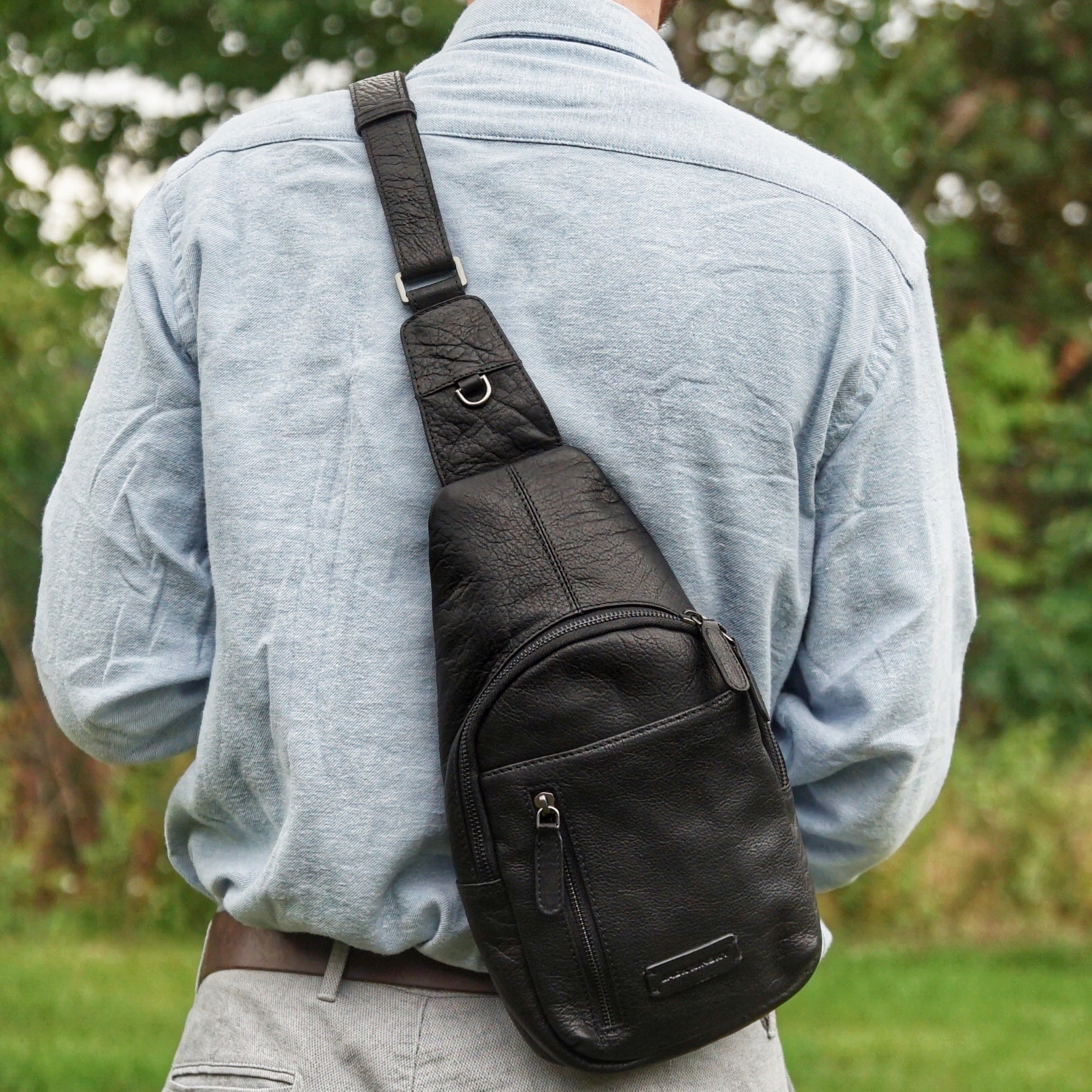 Jack Kinsky Porto 13 Crossbag Cognac Büffelleder Bodybag