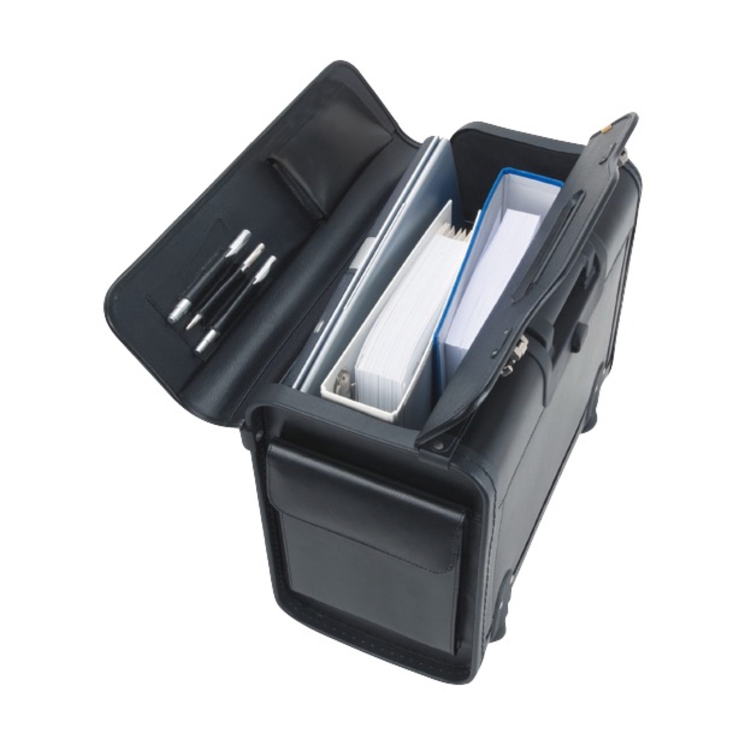 Alumaxx Silvana Pilotenkoffer Schwarz Kunstleder Trolley