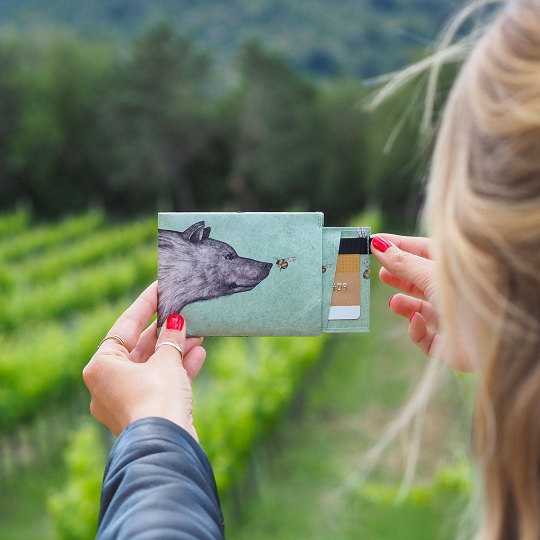 Paprcuts RFID PRO Die Begegnung Portemonnaie RFID Tyvek vegan