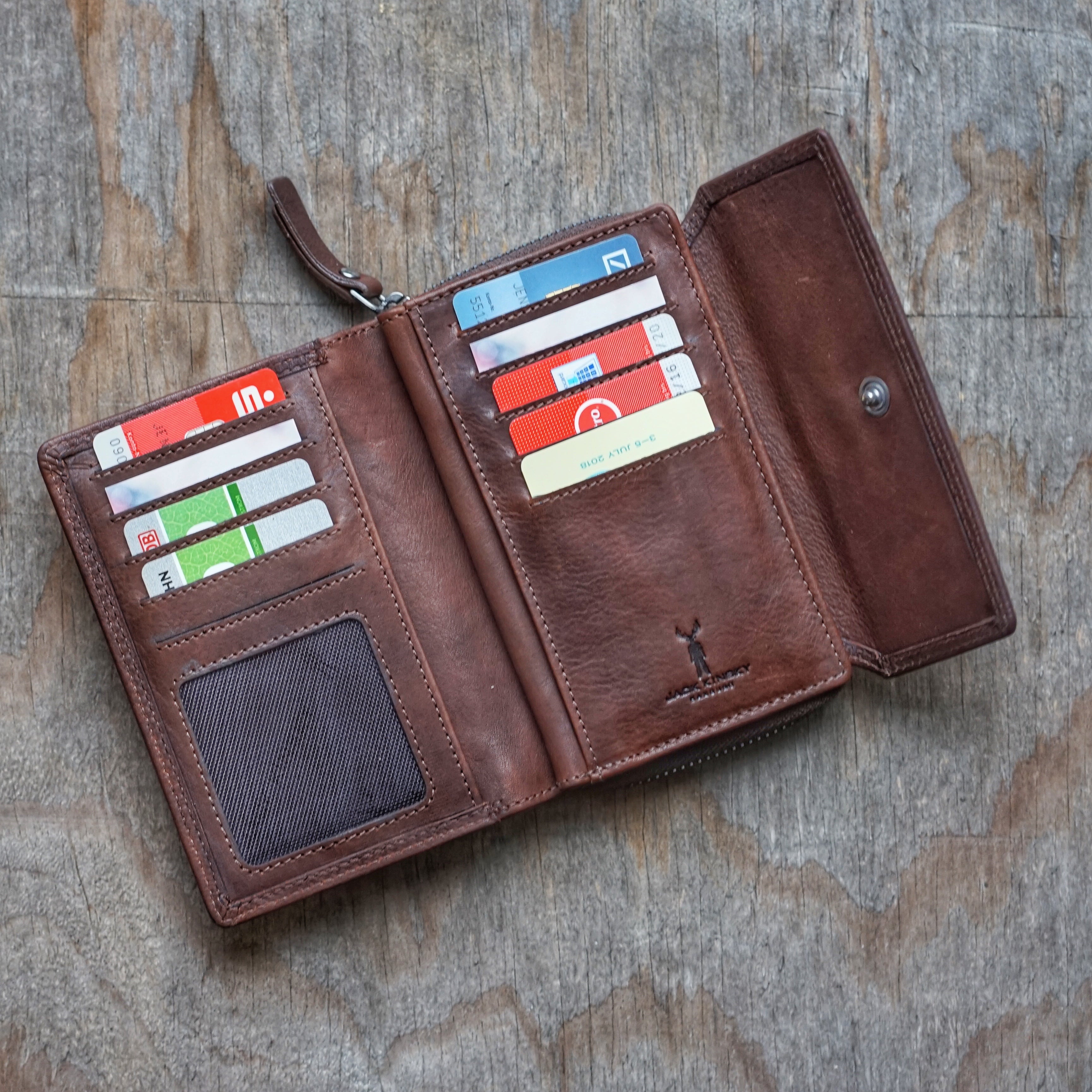 Jack Kinsky Montreal 512N Geldbörse Cognac RFID
