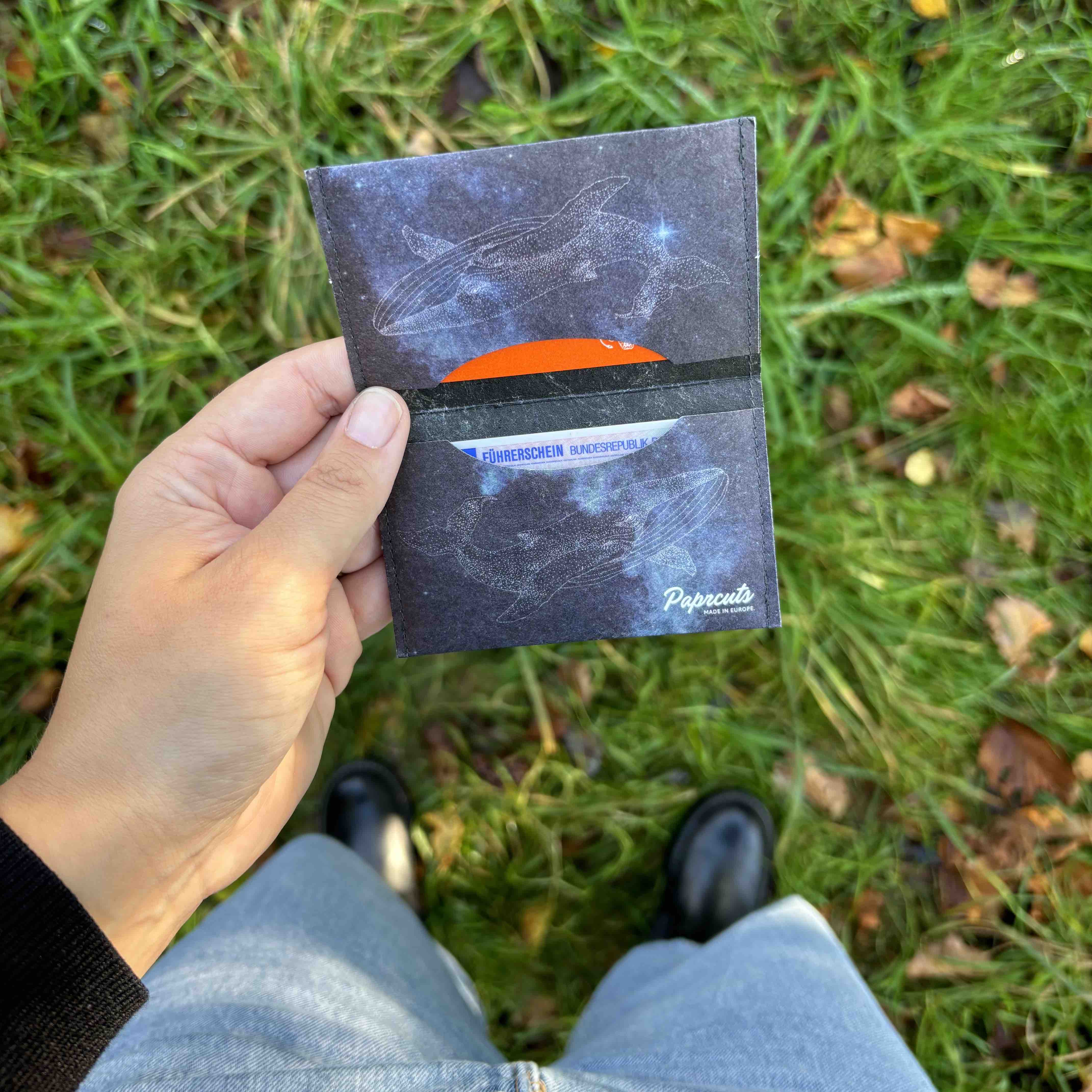 Paprcuts RFID Kartenhalter Galactic Whale Kartenetui Wal