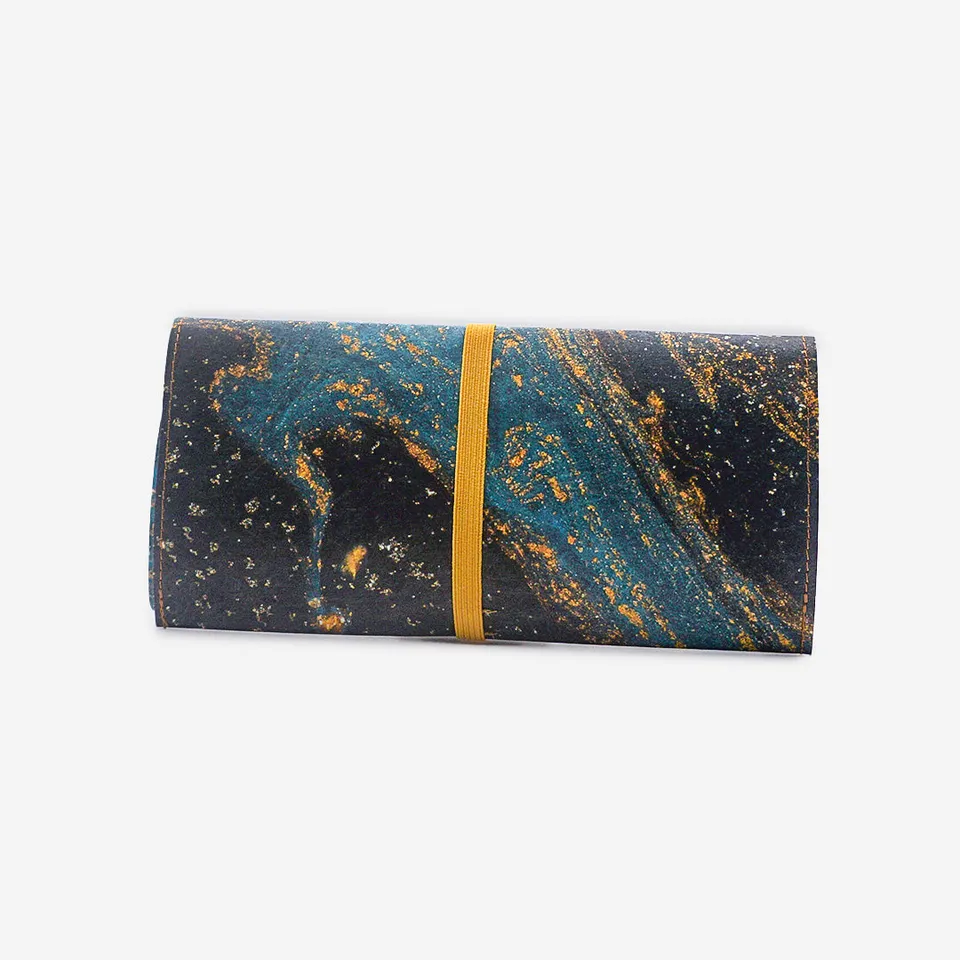Paprcuts Tabakbeutel Saphire Marble Drehtasche blau vegan