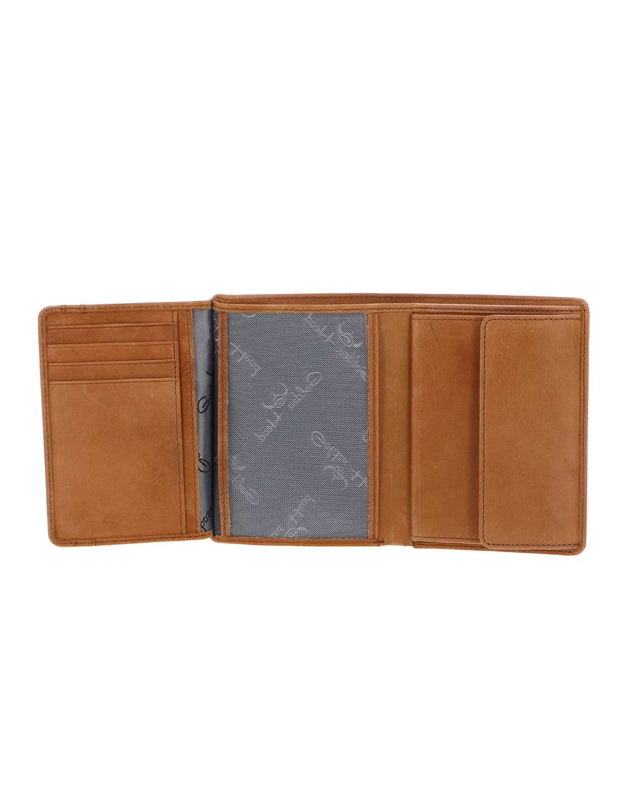 Golden Head Como Kombischeintasche Geldbörse cognac RFID