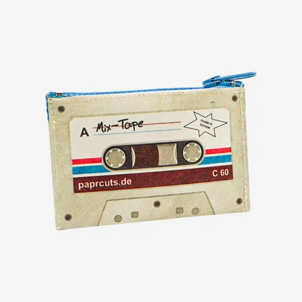 Paprcuts Münzbörse Mixtape Münzbeutel Tyvek RFID