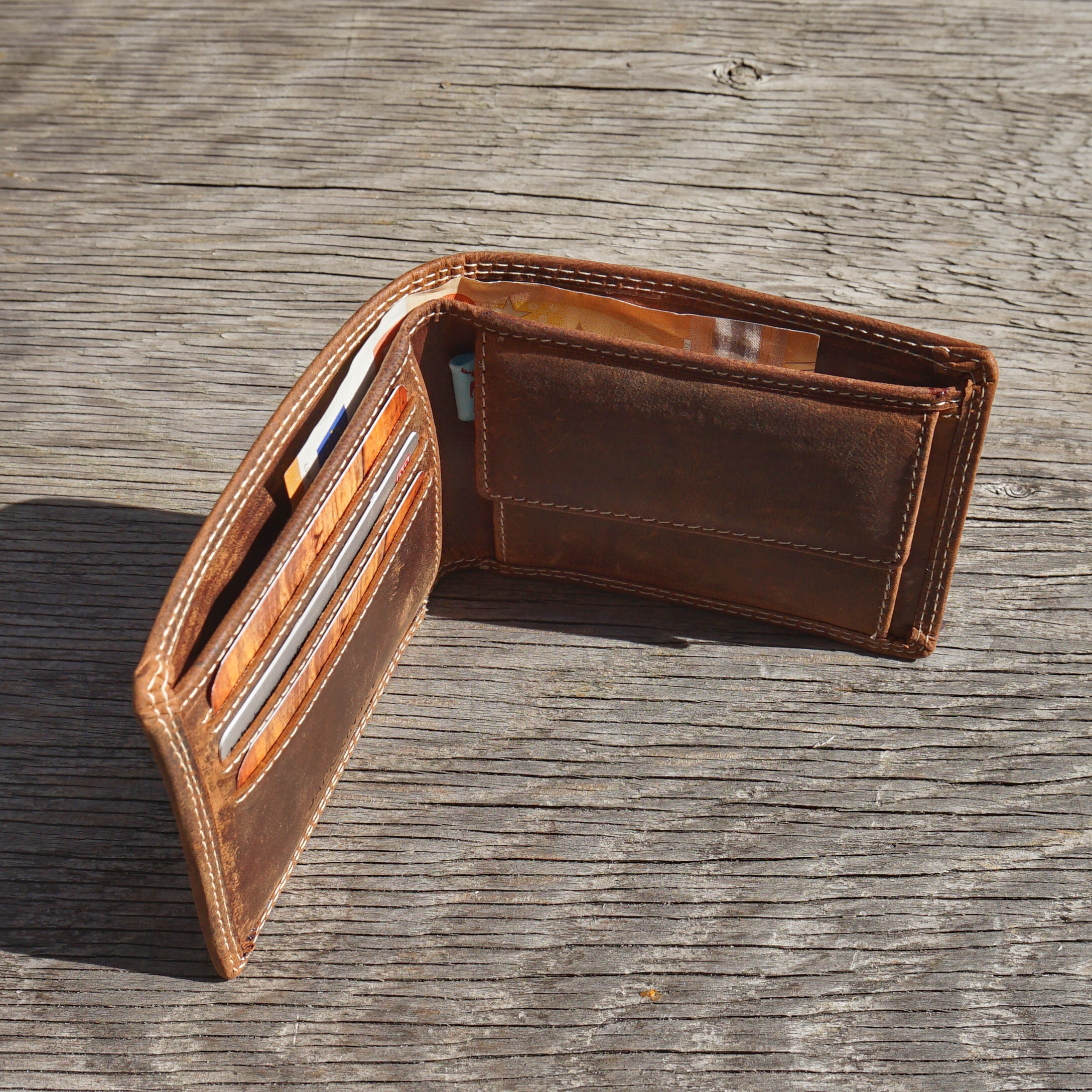 Jack Kinsky Baltimore 109 Geldbörse Mocca Rindleder Mini