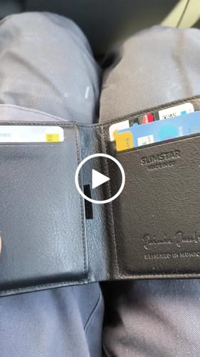 Jaimie Jacobs Slimstar Wallet Black großes Münzfach RFID