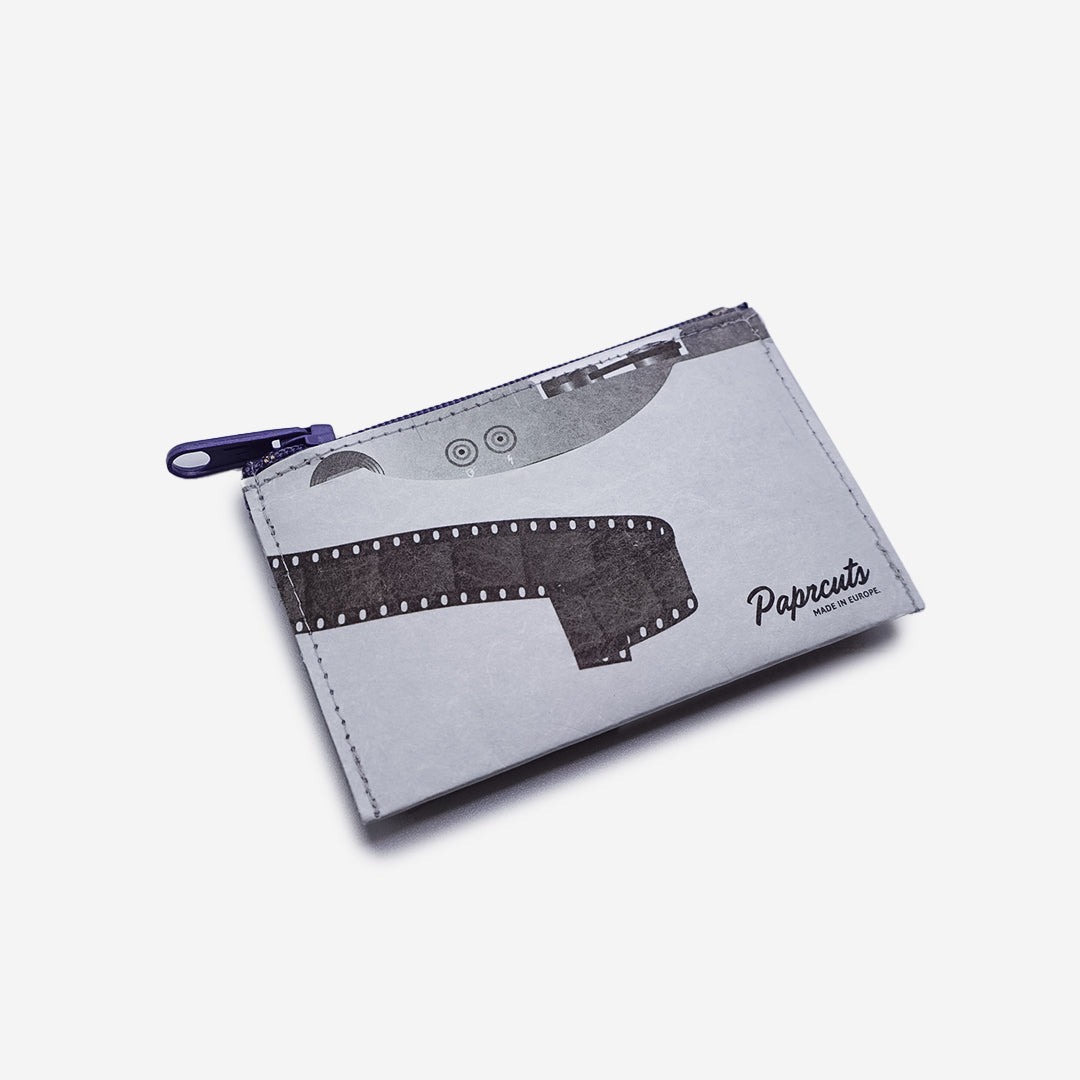 Paprcuts Münzbörse Kamera Münzbeutel RFID grau