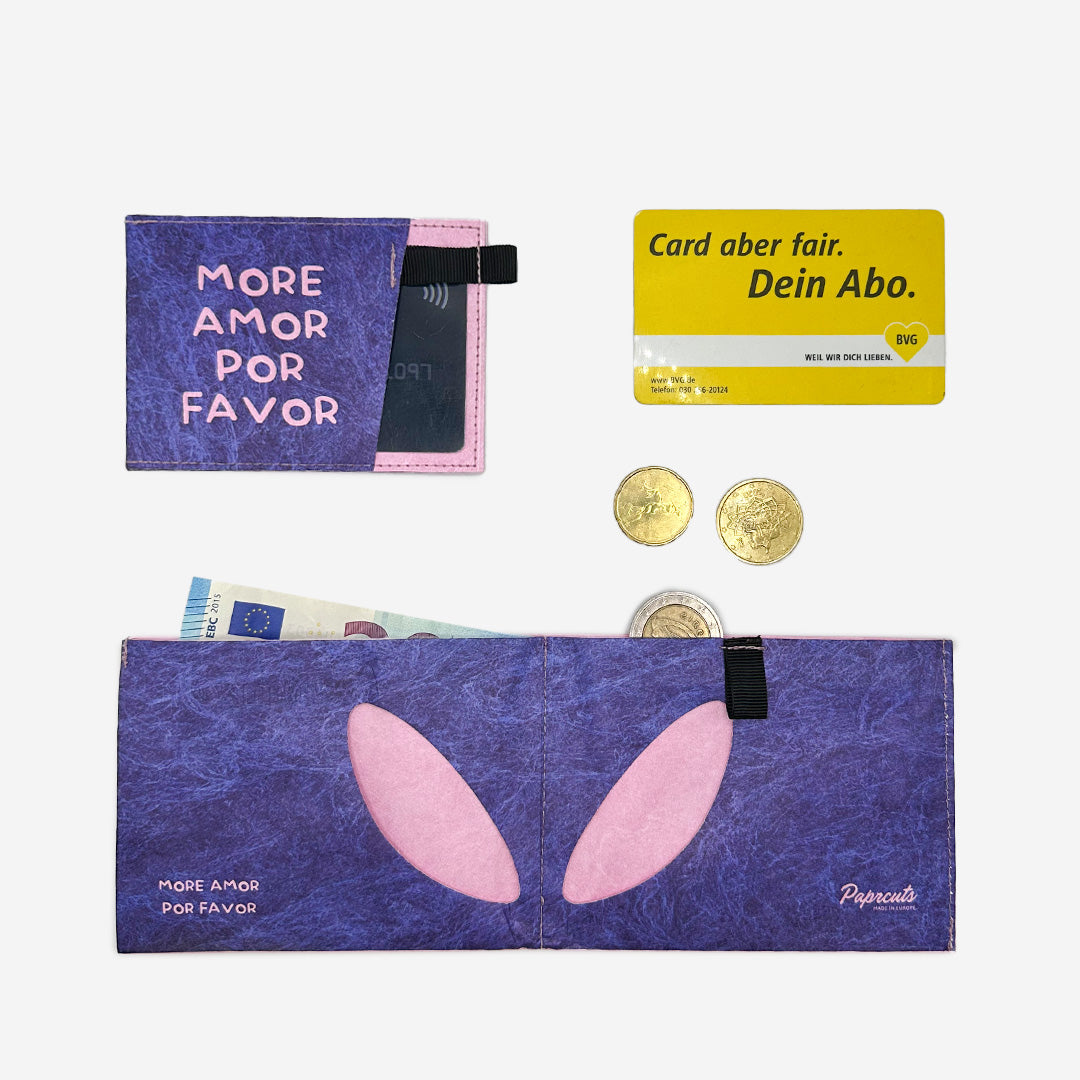 Paprcuts RFID PRO More amor por favor Portemonnaie rosa