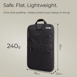 Jaimie Jacobs Backpack Tech-Sleeve Rucksack Leder Schwarz