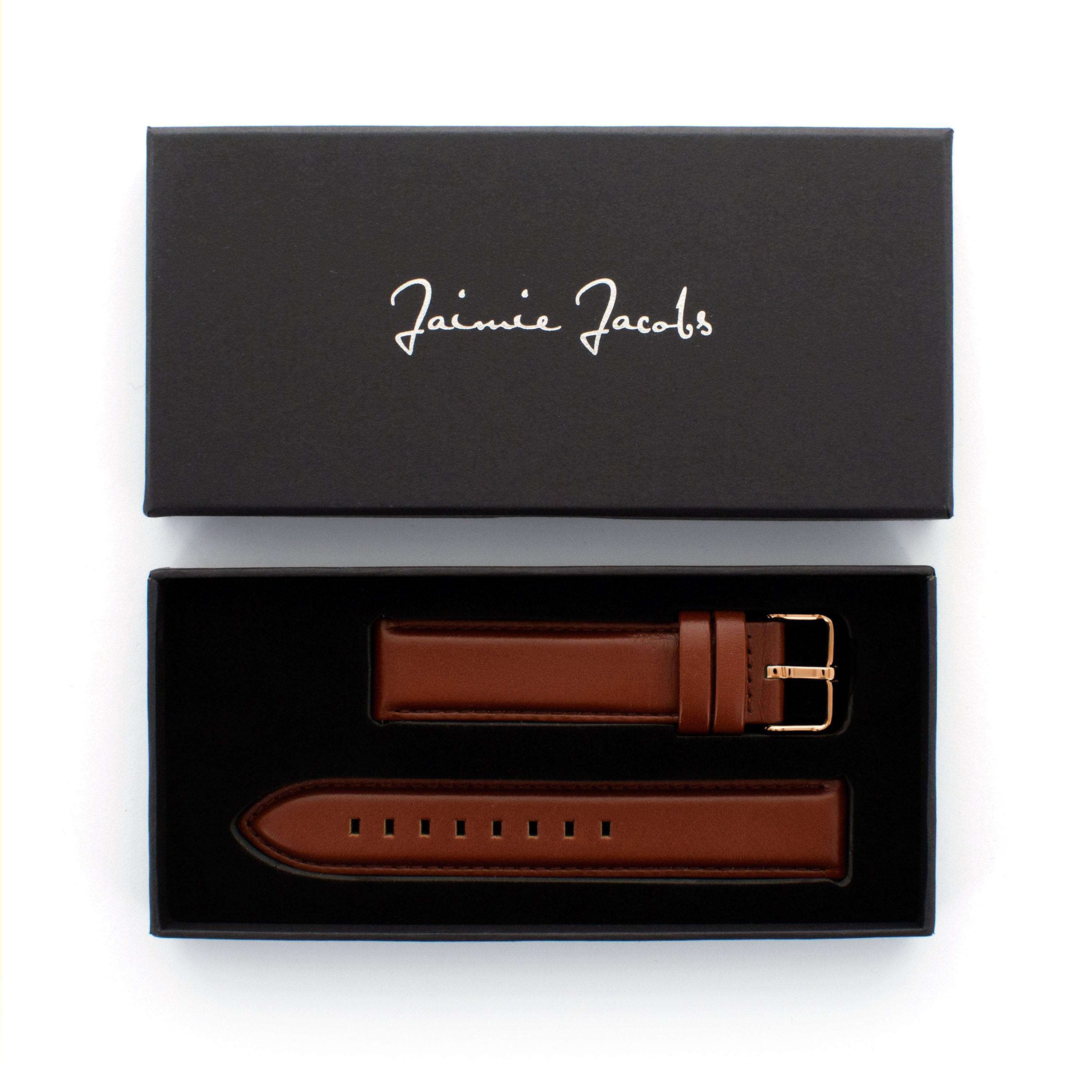 Jaimie Jacobs Watch Strap Schwabing Uhrenarmband Braun