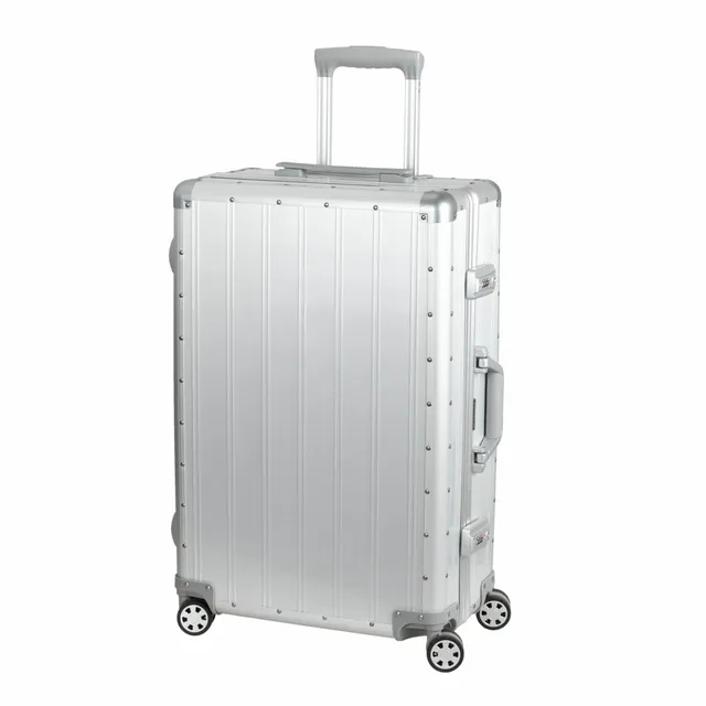 Alumaxx Auriga Reisetrolley Silber Matt Alu TSA 65 cm