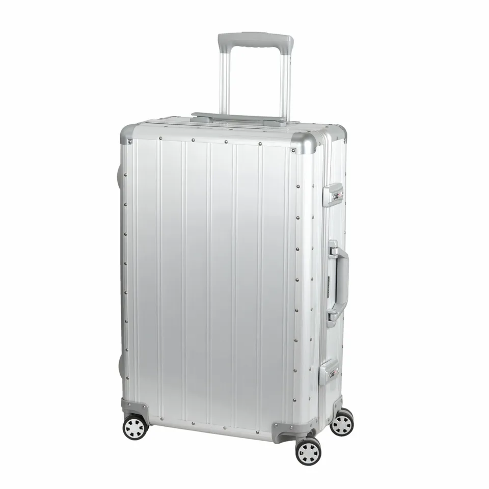 Alumaxx Auriga Reisetrolley Silber Matt Alu TSA 65 cm
