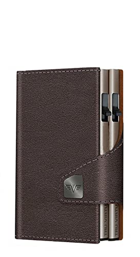 Tru Virtu Double Wallet Nappa Geldbörse Brown RFID