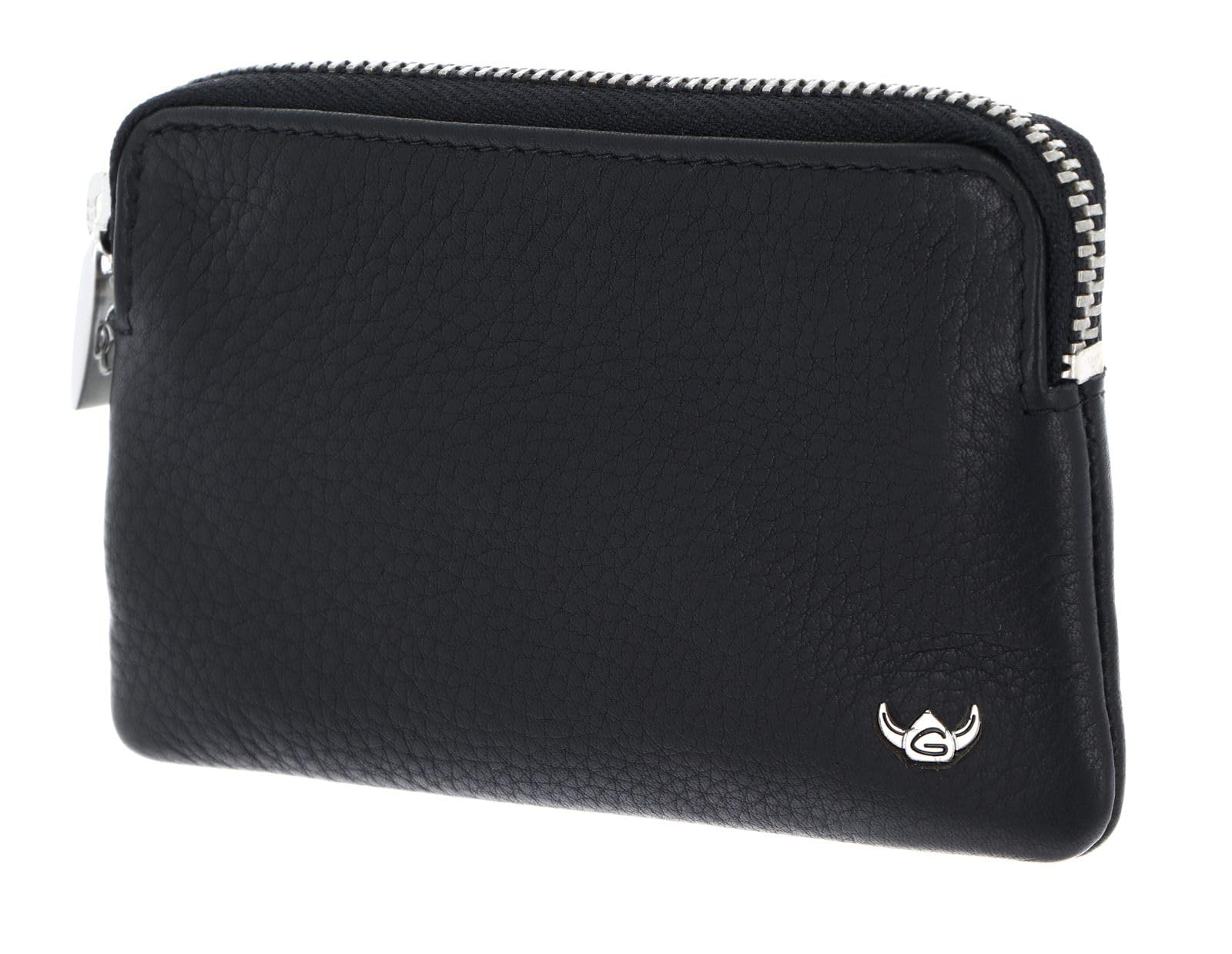 Golden Head Capri Zipped Key Case Schlüsselmäppchen Schwarz Leder