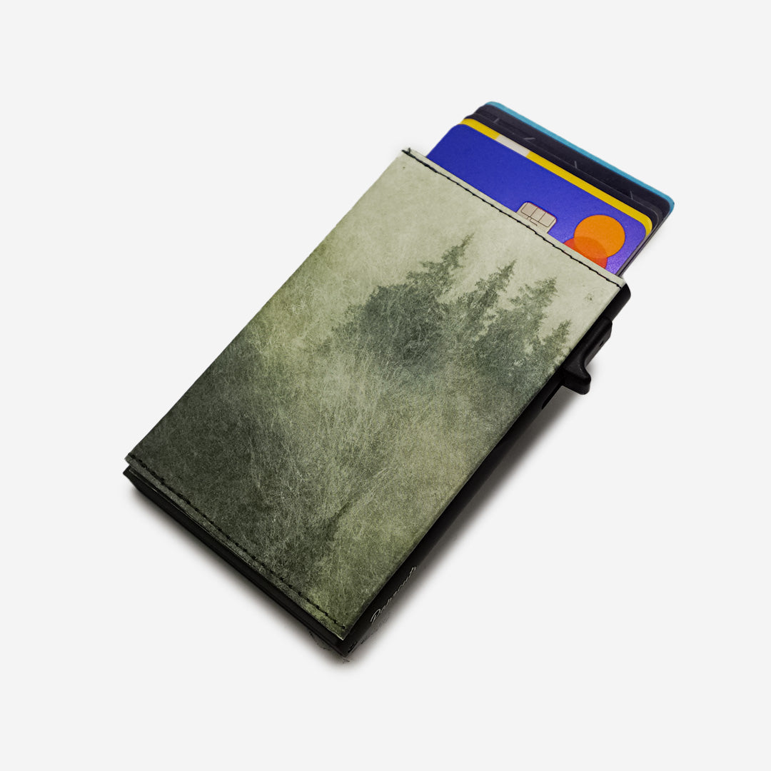 Paprcuts RFID Alu Kartenetui Foggy Morning Kartenetui grün vegan