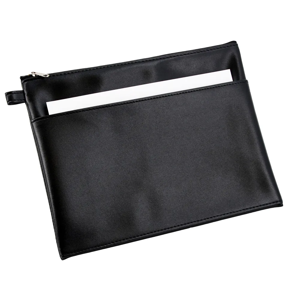 Alumaxx Bank-Utensilientasche 25x19 Schwarz Reißverschluss
