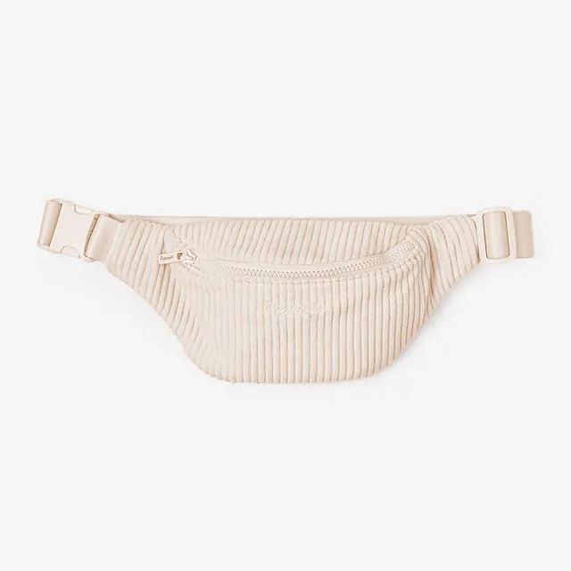 Paprcuts Capri Bauchtasche Off-White Cord Vegan 33 cm