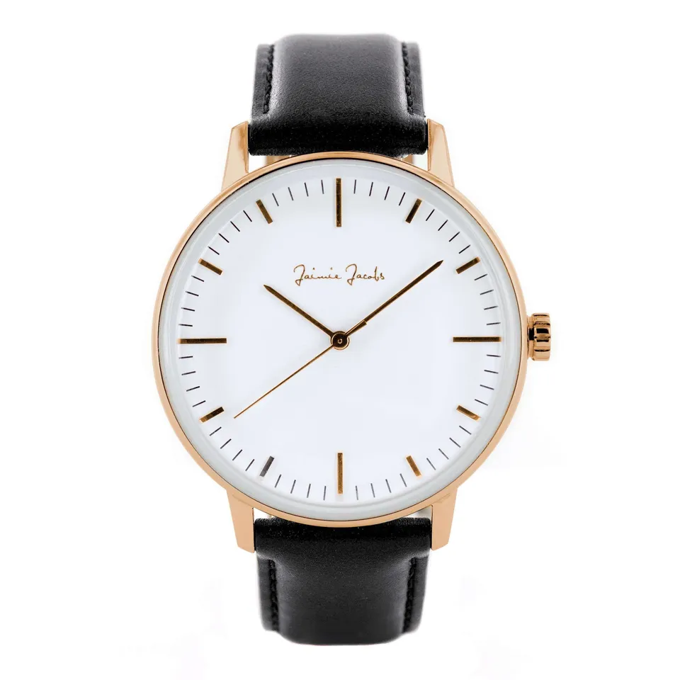 Jaimie Jacobs Watch Lehel Sunrise Uhr Silber 42mm Leder