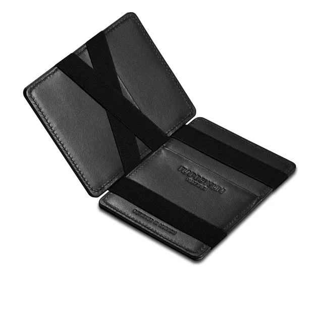 Jaimie Jacobs Flap Boy Slim Magic Wallet Geldbörse Schwarz RFID