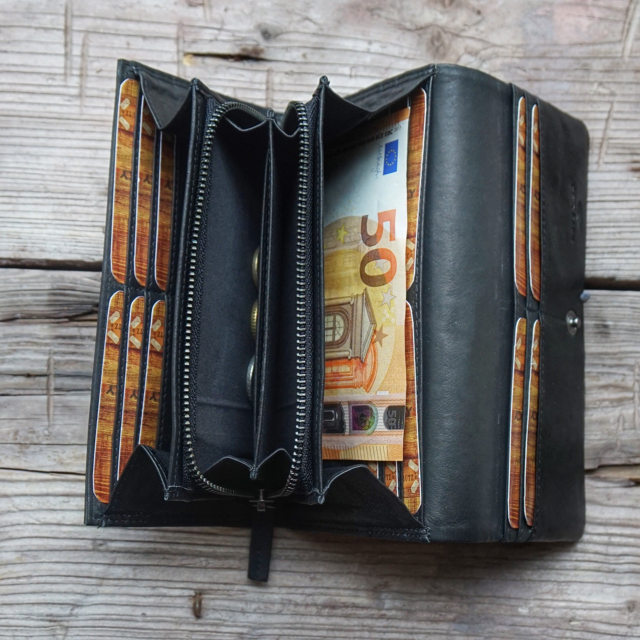 Jack Kinsky Brisbane 513 Damenbörse Rindleder RFID