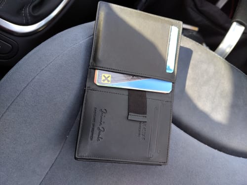 Jaimie Jacobs Slimstar Wallet Black großes Münzfach RFID