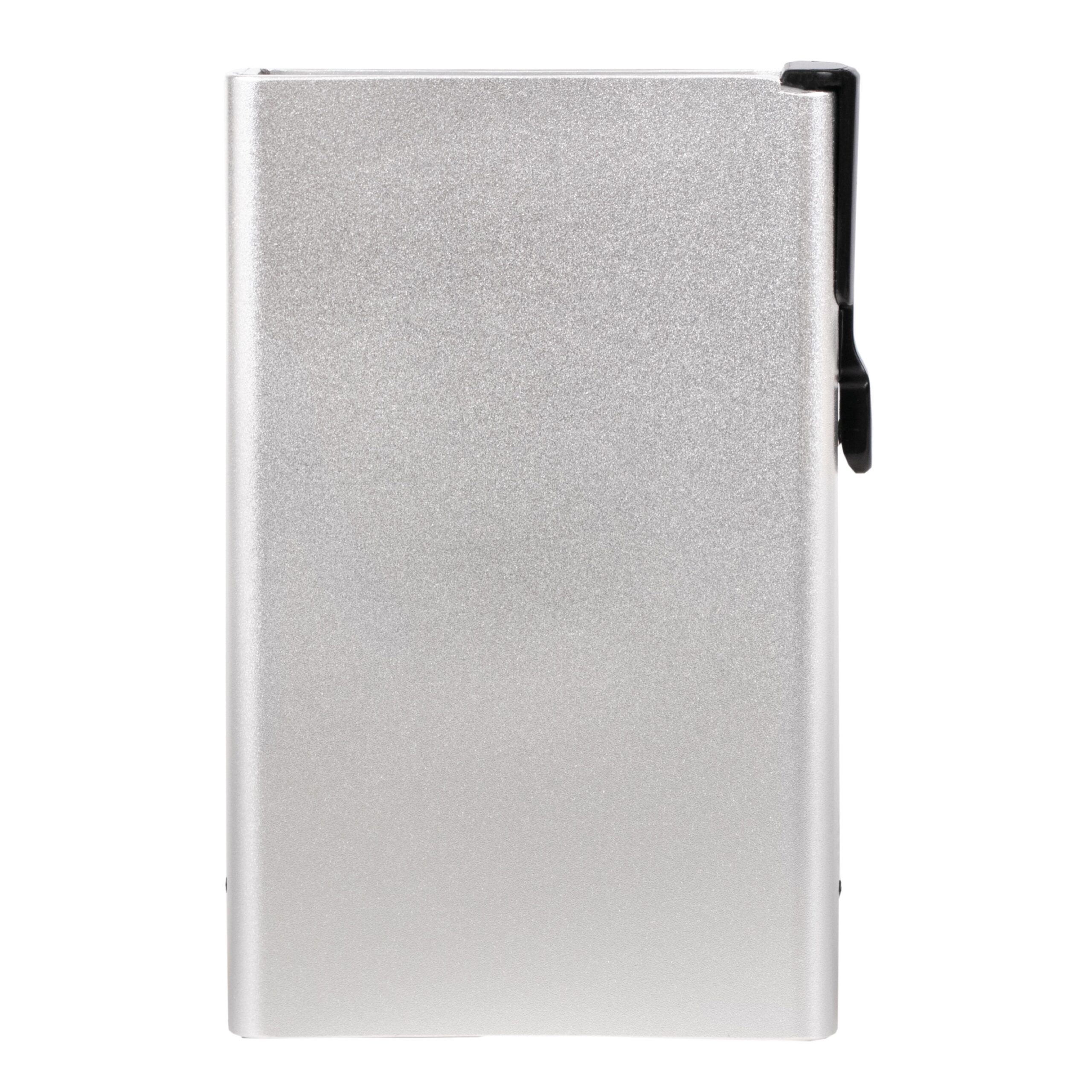 Alumaxx Clicksafe Tresor Kartenetui Alu Silber 8 Karten