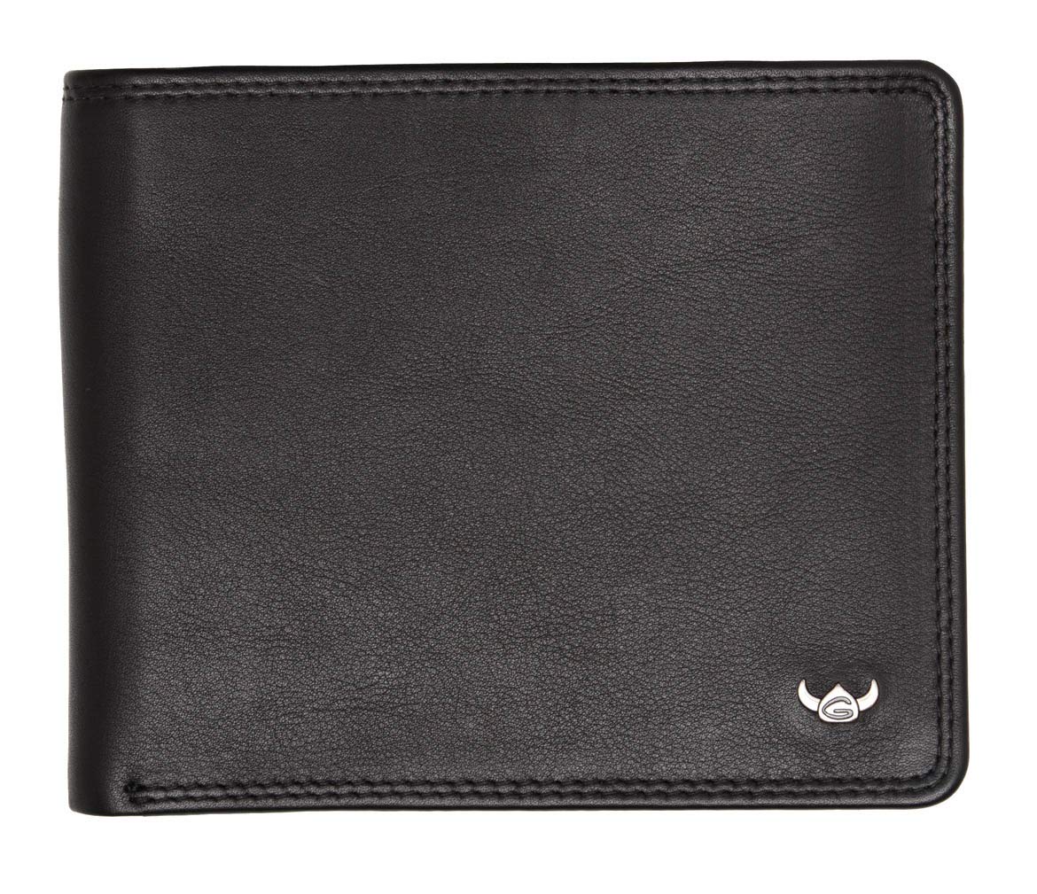 Golden Head Polo Scheintasche Schwarz Leder 12x10 cm Herren