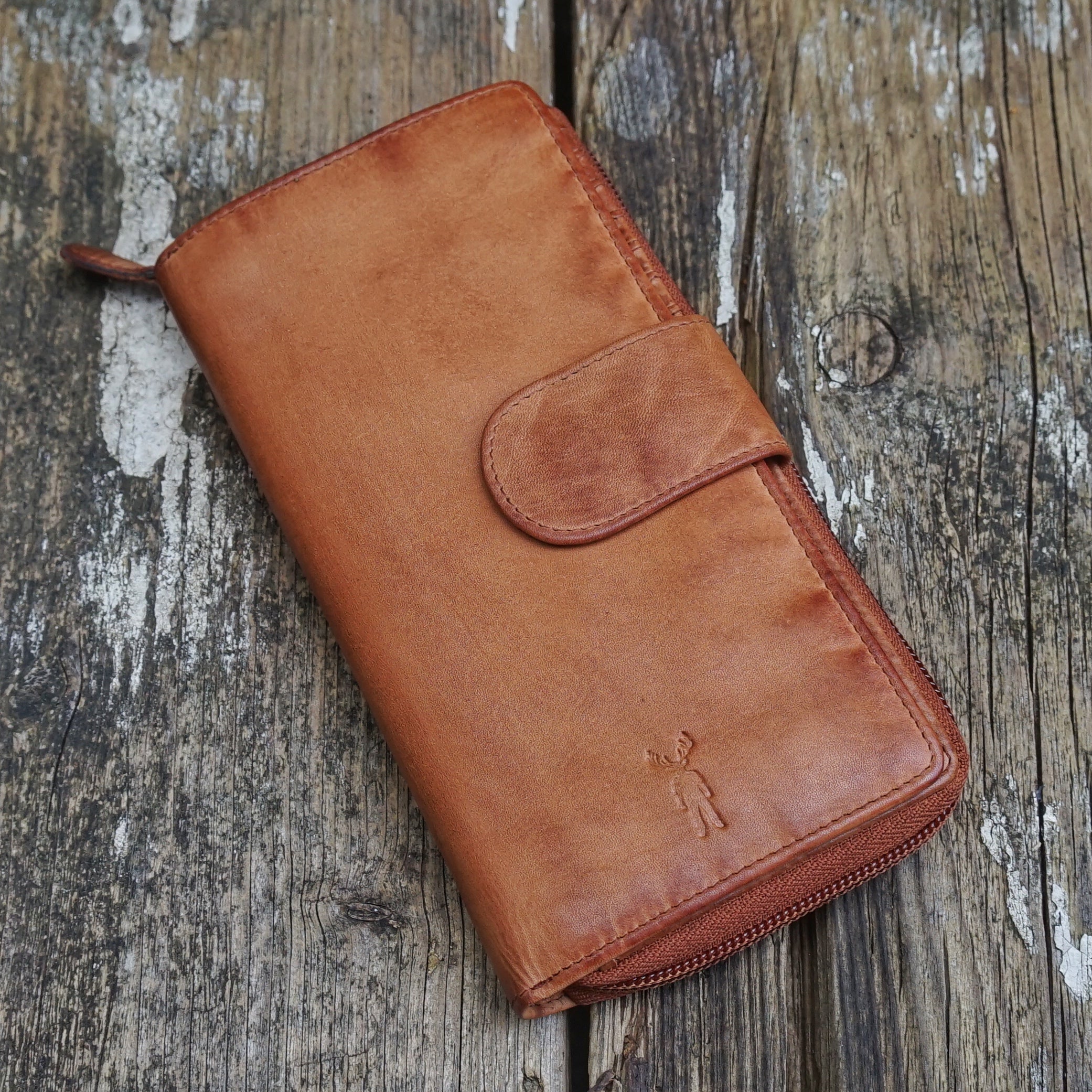 Jack Kinsky Nelson 1026 Langbörse Cognac 29 Karten RFID