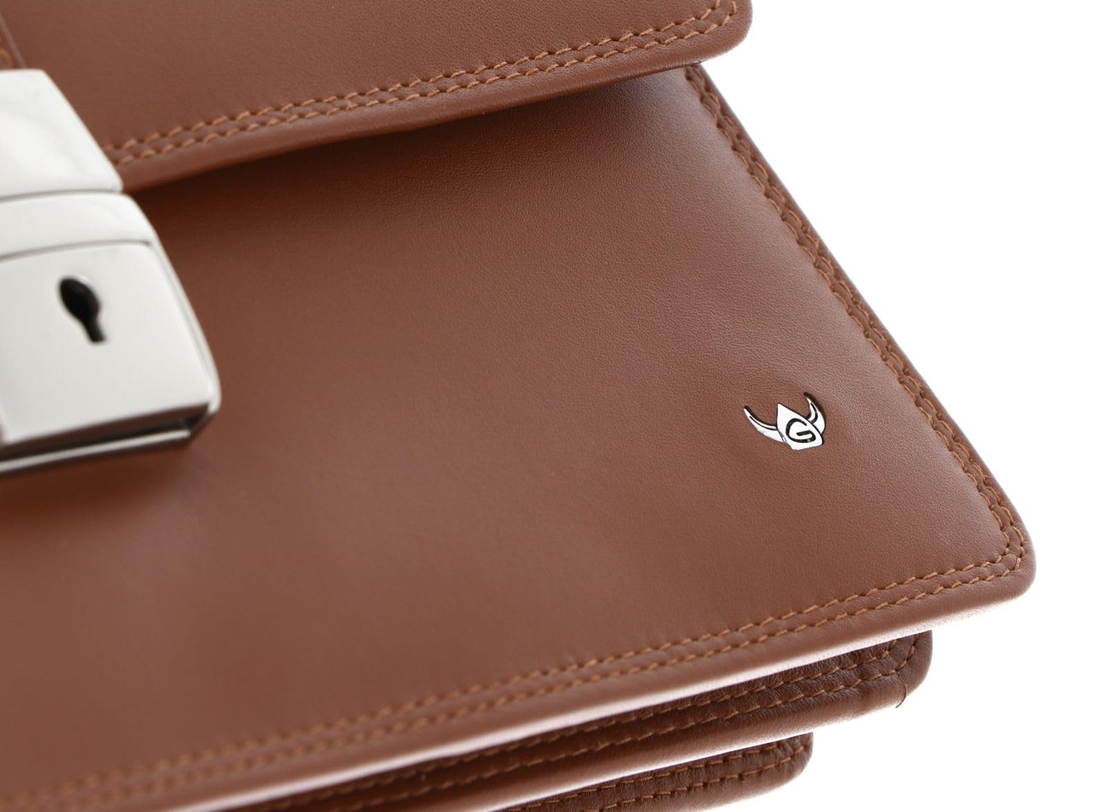 Golden Head Polo 8215 Handgelenktasche Cognac Rindleder
