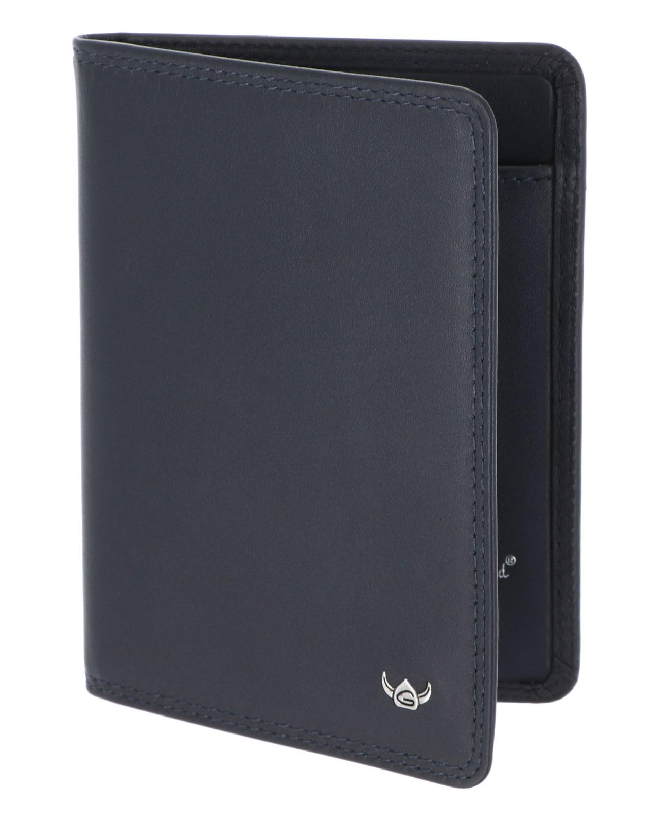 Golden Head Polo 4480 Ausweisetui Leder Marineblau RFID-Schutz