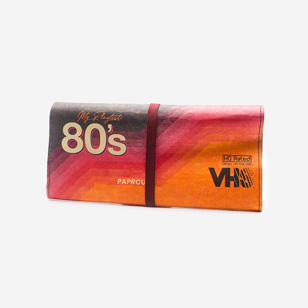 Paprcuts Tabakbeutel VHS Drehtasche 80er schwarz-bunt