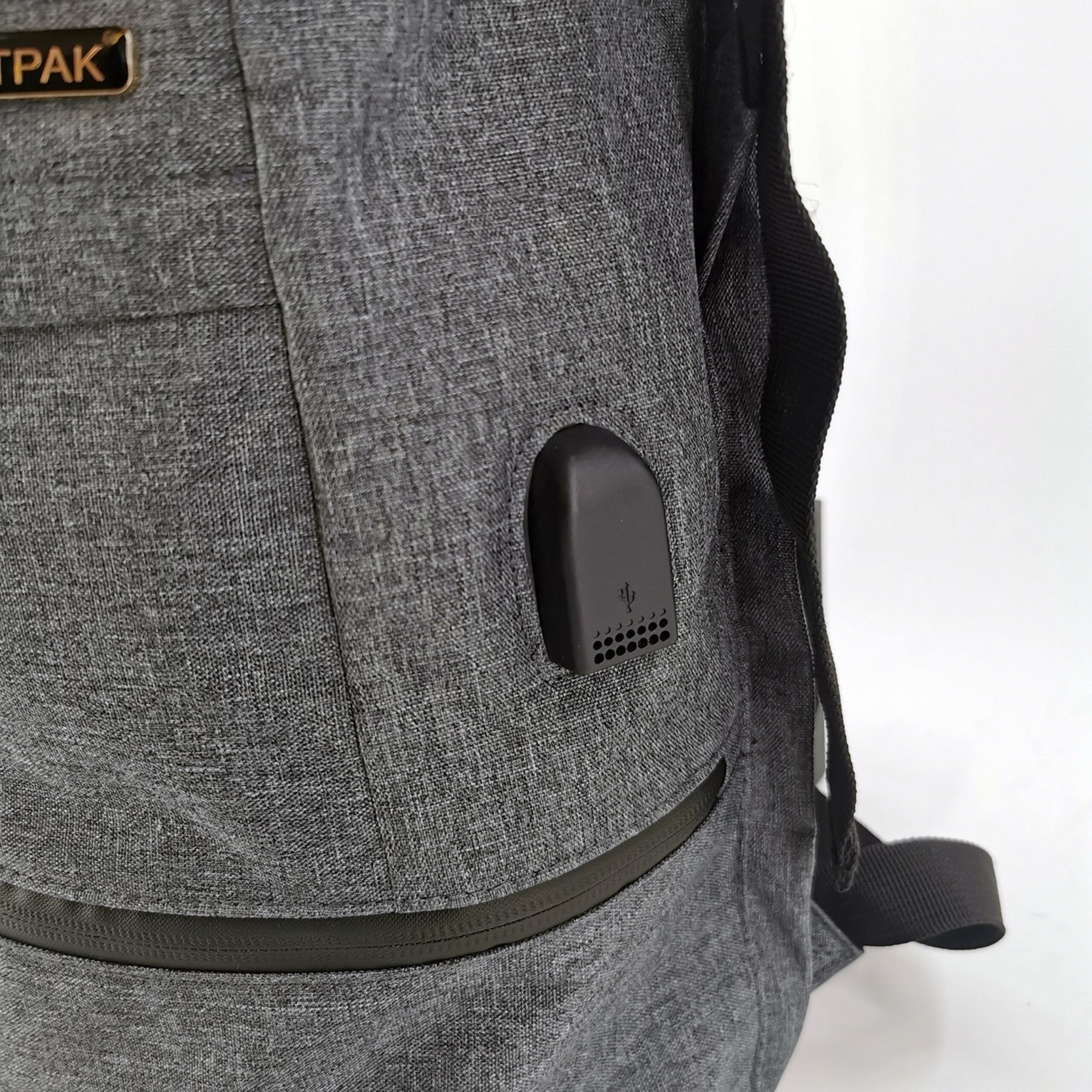Alumaxx Rucksack Grau Polyester 17 Zoll USB 42 cm