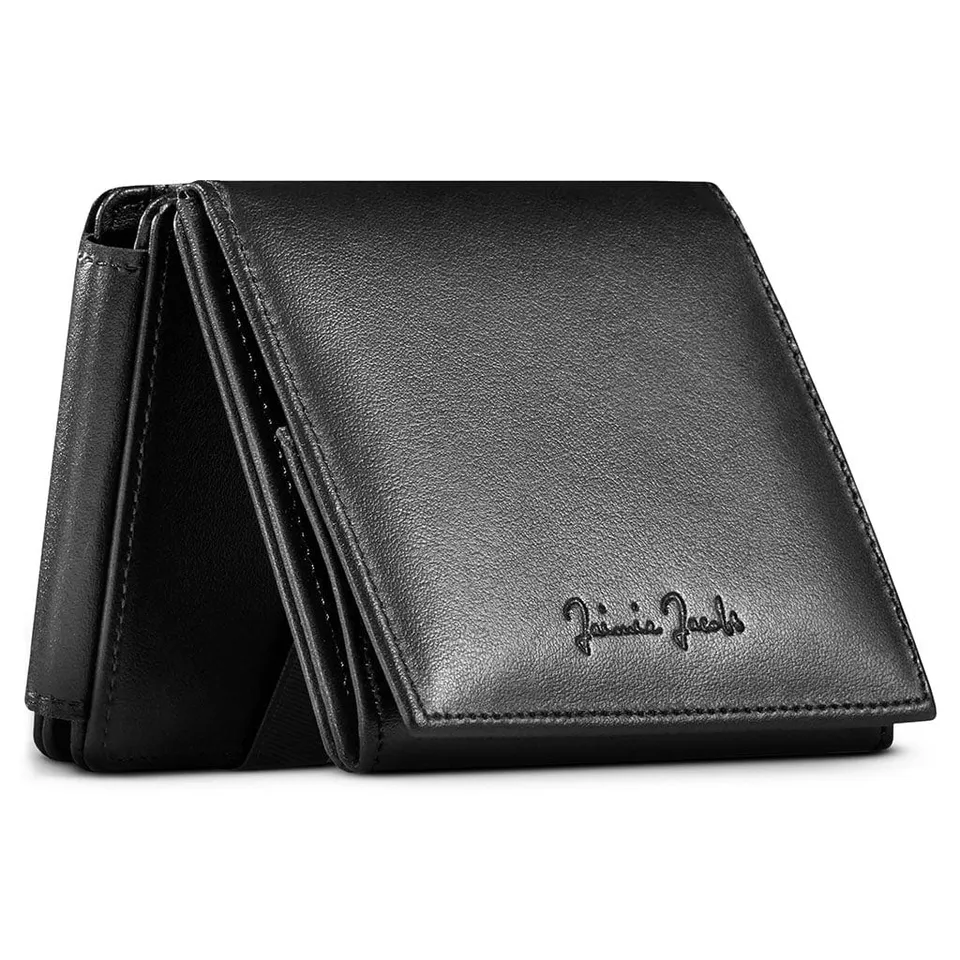 Jaimie Jacobs Flap Boy XL Geldbörse Black Münzfach RFID