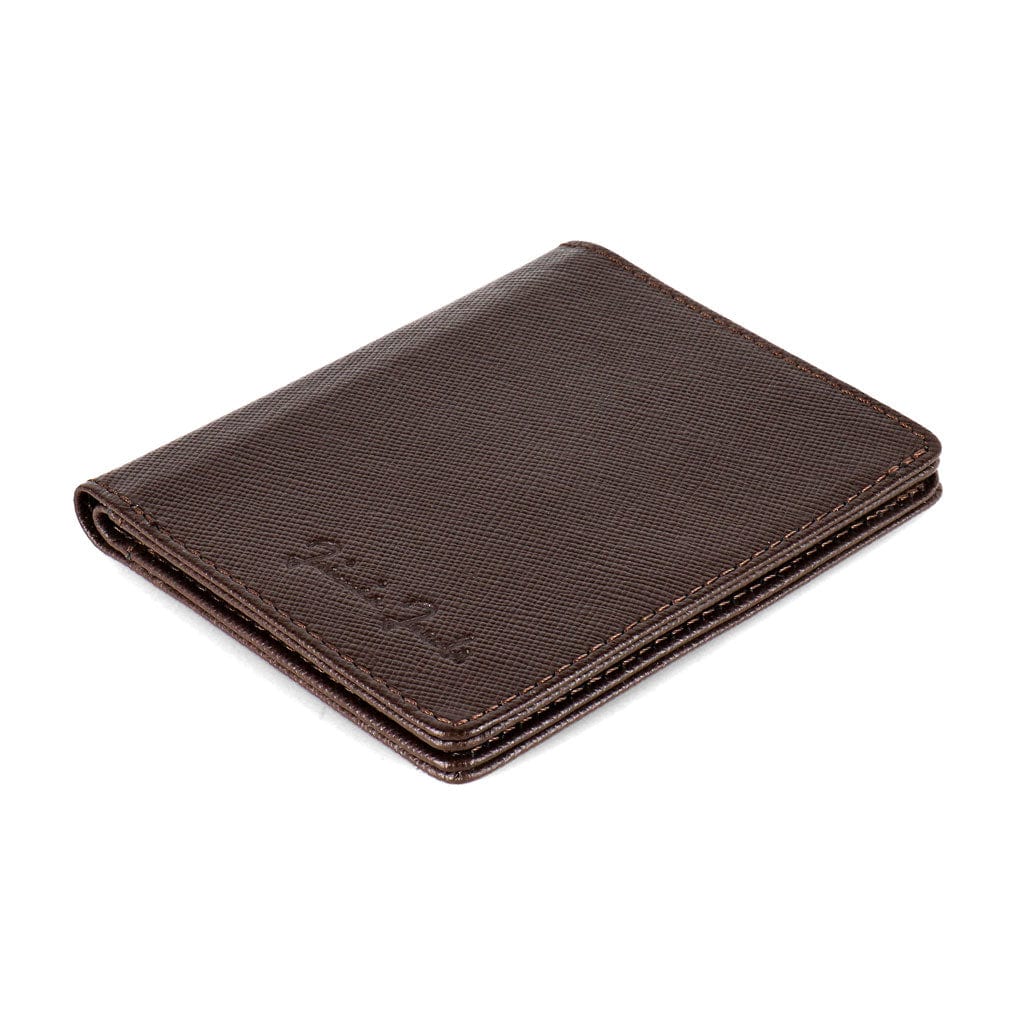 Jaimie Jacobs Slimstar Limited Geldbörse Saffiano Brown RFID
