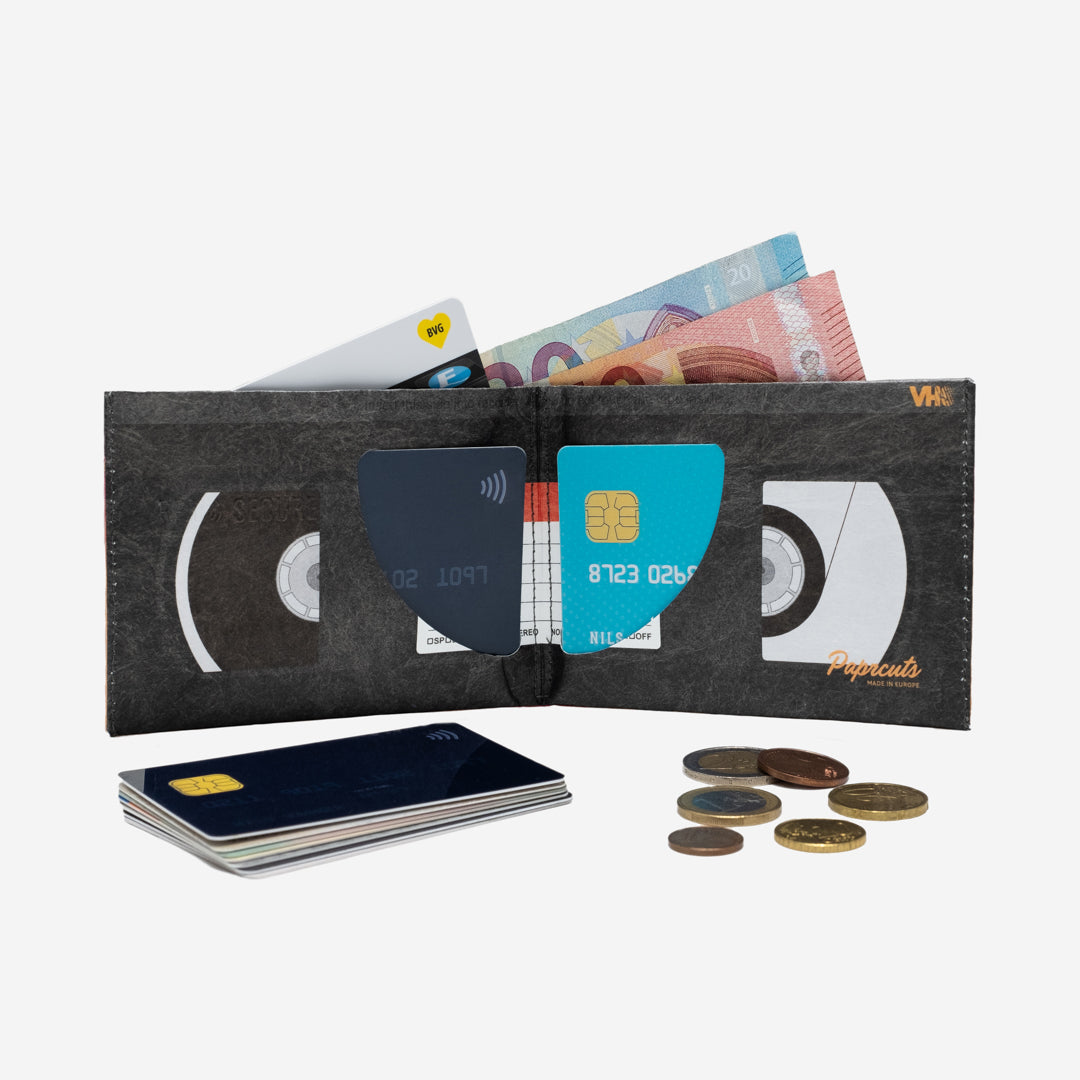 Paprcuts RFID Wallet VHS Portemonnaie Retro RFID Tyvek