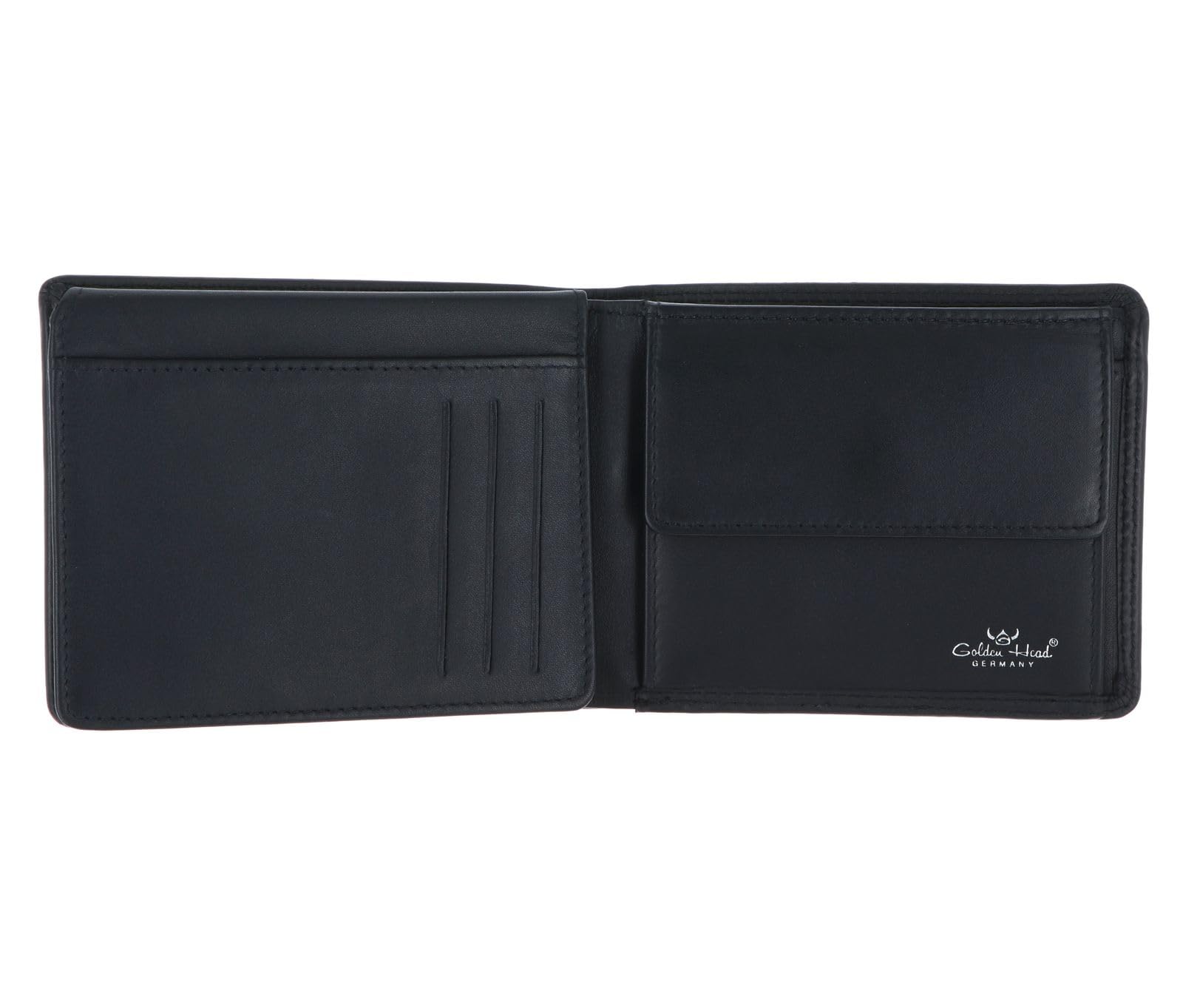 Golden Head Polo 1420 Scheintasche Leder Schwarz RFID