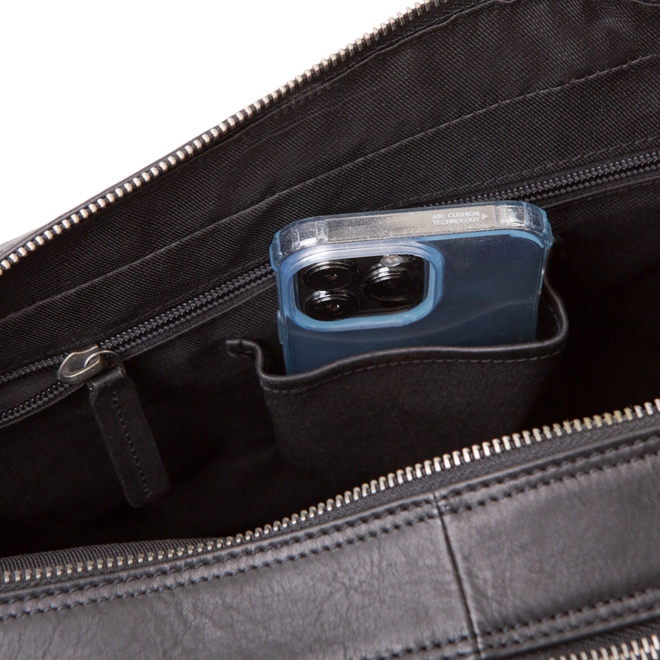 Alumaxx Umhängetaschen Businesstasche NOMAD Leder schwarz Laptop