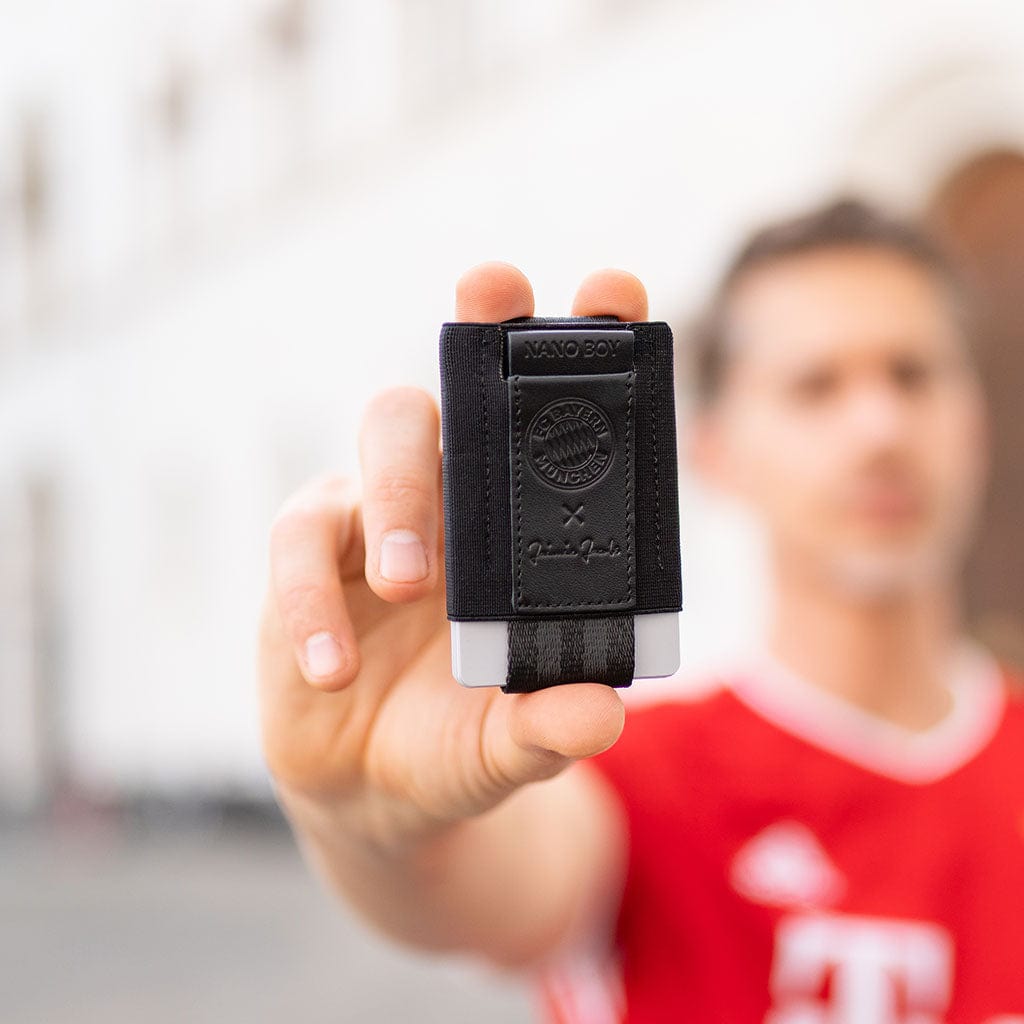 Jaimie Jacobs Nano Boy FC Bayern Geldbörse Black Leder