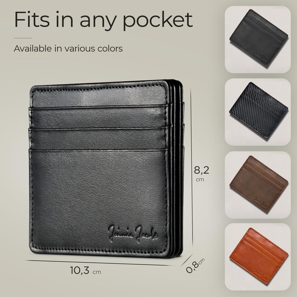 Jaimie Jacobs Flap Boy Slim Magic Wallet Geldbörse Schwarz RFID