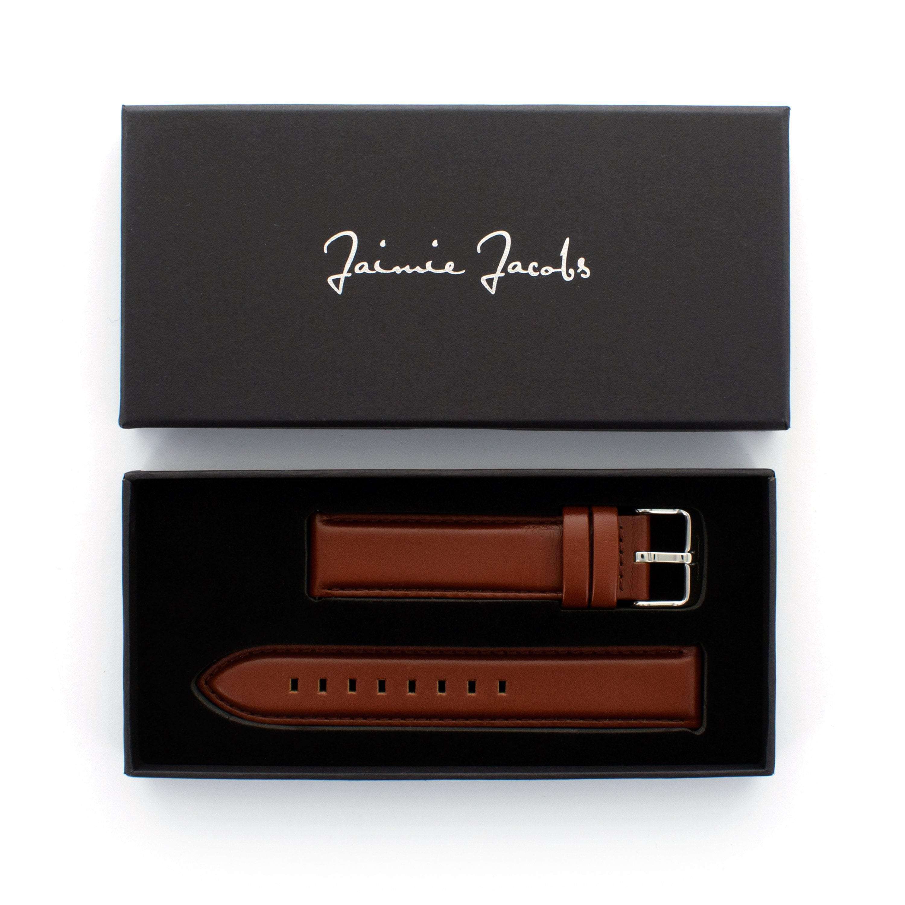 Jaimie Jacobs Watch Strap Schwabing Uhrenarmband Braun