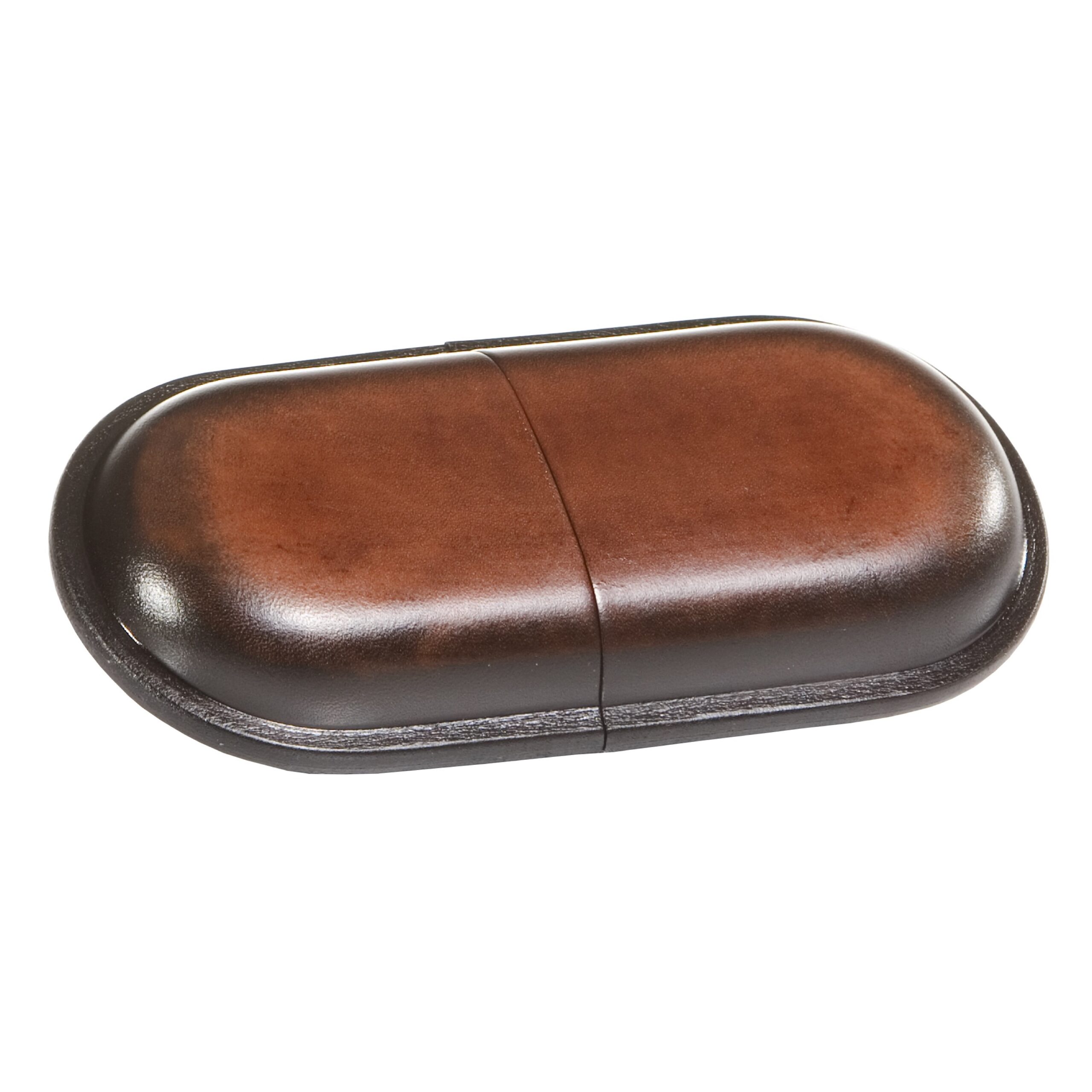 Alumaxx Brillenetui klein Sattelleder Etui 16 cm