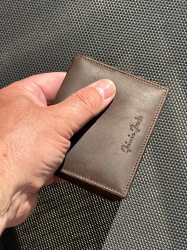 Jaimie Jacobs Flap Boy AirTag Vegan Geldbörse Schwarz Münzfach