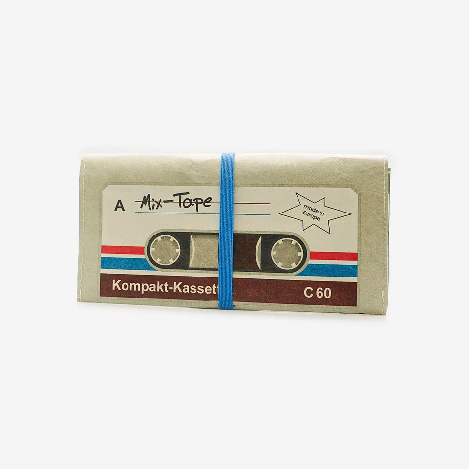 Paprcuts Tabakbeutel Mixtape Tabaktasche beige vegan 30 g