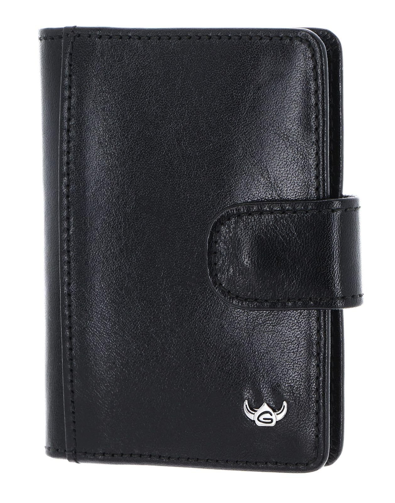 Golden Head Colorado 4516 Kartenetui Braun RFID Druckknopf