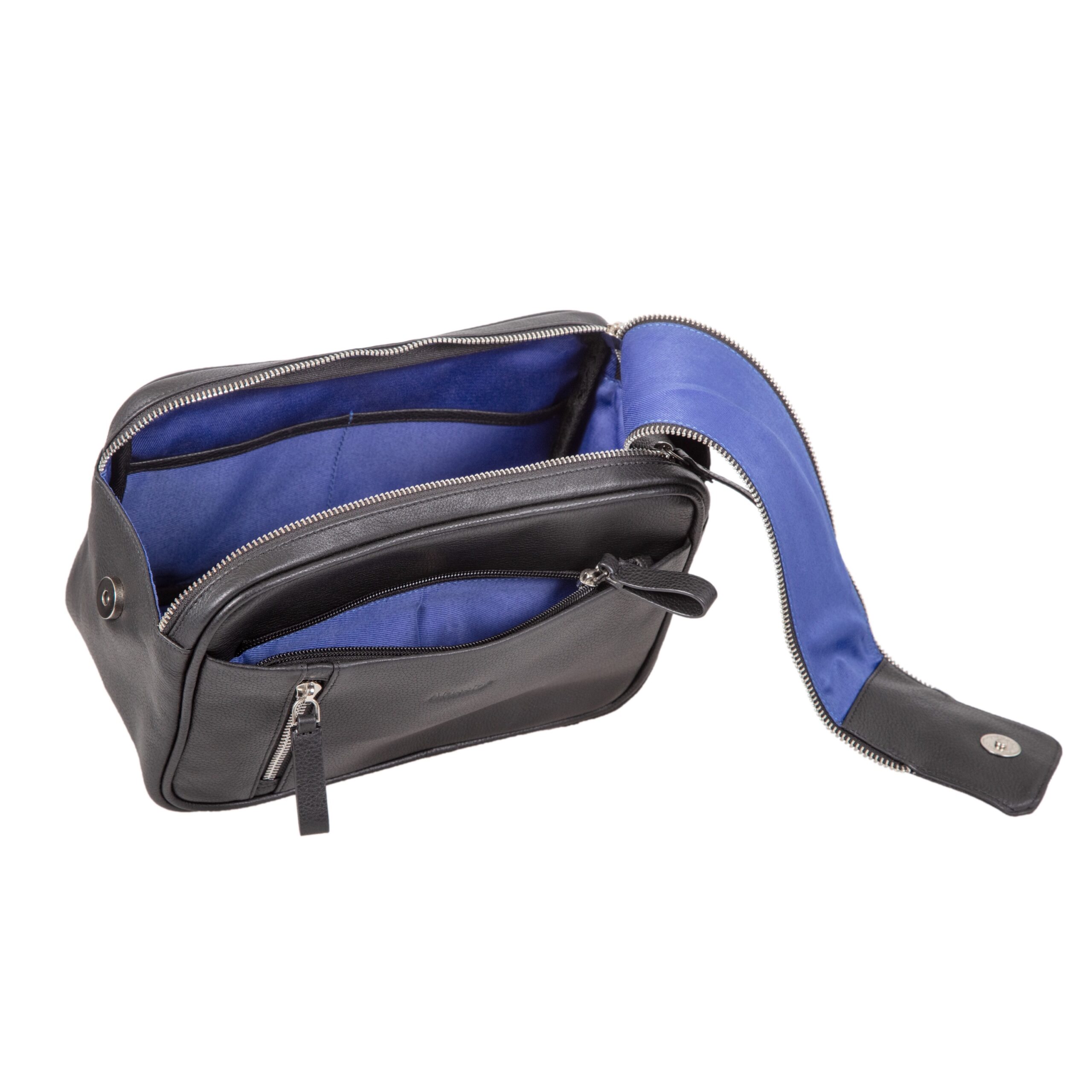 Alumaxx Salina Kulturtasche schwarz Leder mit Haken