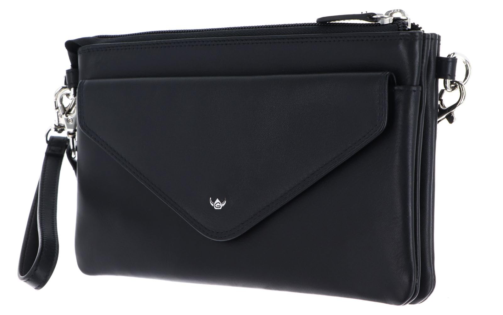 Golden Head Polo 8216 Mini-Tasche Schwarz Rindsleder RFID