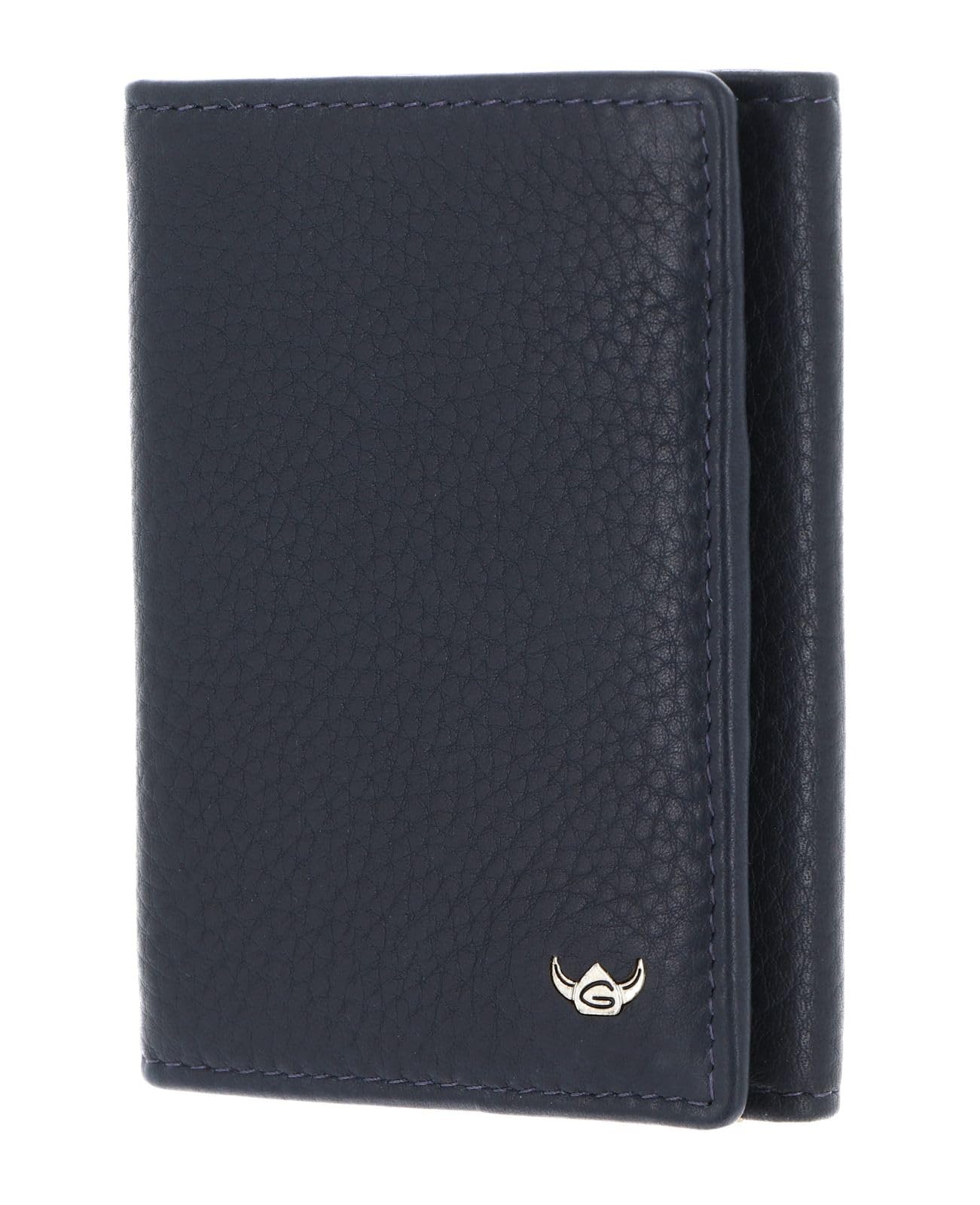 Golden Head Capri 1012 Kartenetui Blau RFID Rindsleder
